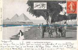 R074702 Caire. Les Pyramides De Ghizeh. Giuntini. Comptoir Philatelique DEgypte. - World
