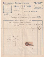 CLEDER  HENRI   TOULOUSE   IMPRIMERIE TYPOGRAPHIQUE - Other & Unclassified