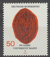 Germany 1977. Universidad De Mainz M=938 Y=785  (**) - Unused Stamps