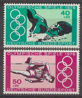 Germany 1976. JJ. OO. Montreal M=886-87 Y=736-37  (**) - Ungebraucht