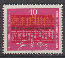 Germany 1972. Heinrich Schutz M=741 Y=591  (**) - Unused Stamps