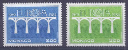 Europa 1984. Monaco Mi 1622-23 Sc 1424-25 Yv 1418-19 (**) - 1984