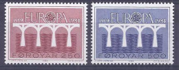 Europa 1984. Foroyar Mi 97-98 MNH (**) - 1984