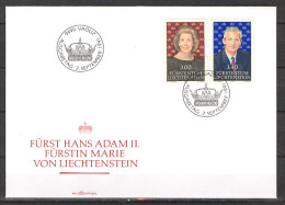 Liechtenstein 1991 FDC Marie And Hans Sc 967-68 Mi 1024 - FDC