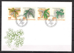 Liechtenstein 1992 FDC Plants  Sc 986-89 Mi 1045-48 - FDC