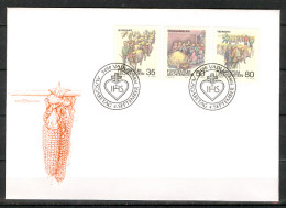 Liechtenstein 1989 Folklore FDC Sc 915-17 Mi 971-73 - FDC