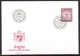 Liechtenstein 1989 FDC Official Sc O75 Mi 69 - FDC