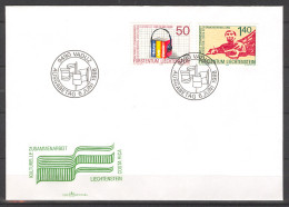 Liechtenstein 1988 FDC Cult. Coop.  Sc 886-87 Mi 945-46 - FDC