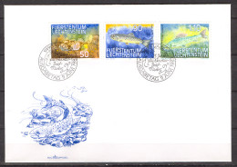 Liechtenstein 1987 FDC Fishes Sc 865-67 Mi 922-24 - FDC