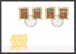 Liechtenstein 1987 FDC Christmas Sc 873-76 Mi 930-33 - FDC