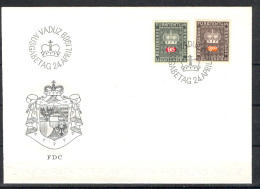 Liechtenstein FDC Sc O51 And O58 Official Mi 53:56 - FDC