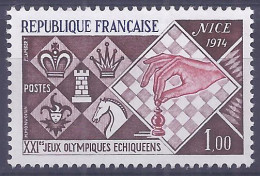 Francia 1974. Juegos Olimpicos De Ajedrez YT=1800 (**) - Chess