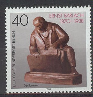 Berlín 1988. Ernst Barlach M=823 Y=784  (**) - Unused Stamps