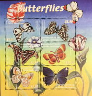 Grenada Grenadines 2000 World Butterflies Sheetlet MNH - Schmetterlinge