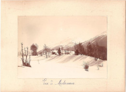 Dépt 73 - MODANE - Photographie Ancienne 11,9 X 16,9 Cm Sur Carton 17,4 X 23,7 Cm - "VUE À MODANUM" - (1911) - Photo - Modane