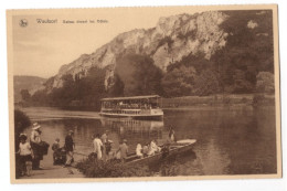 WAULSORT - BATEAU DEVANT LES HÔTELS - CARTOLINA FP NON UTILIZZATA - Hastière