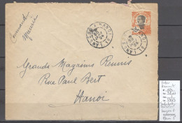 Indochine - Ambulant Langson à Hanoi - 1924 Sur Entier Annamite - Lettres & Documents