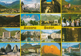 CARTOLINA  C12 BOLZANO,TRENTINO ALTO ADIGE-MONTAGNA,VACANZA,NEVE,SCIARE,RIFUGIO,BELLA ITALIA,VIAGGIATA 1991 - Bolzano (Bozen)