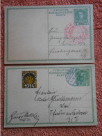 Österreich 2 Postkarte - Covers & Documents