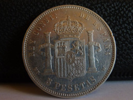 Alfonso XIII: 5 Pesetas 1888. - Other & Unclassified