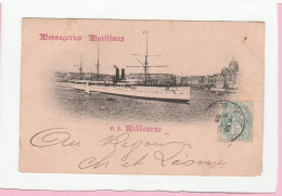 MESSAGERIES MARITIMES S.S. MELBOURNE - Paquebots