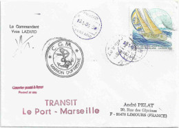YT 2831 Course Autour Du Monde à La Voile - Posté à Bord Du MD - Escale à Port Saïd - 08/01/1995 - Storia Postale