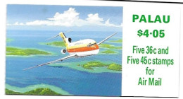 Palau Plane Booklet Mnh ** 1989 - Palau