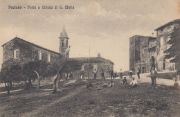 Umbria  -  Perugia  -  Paciano  -  Porta E Chiesa Di S. Maria -  F. Piccolo  -  Nuova -  Bella Veduta Animata - Sonstige & Ohne Zuordnung