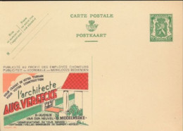 BELGIUM PPS 30C GREEN "SCEAU D'ETAT" SBEP 5 PUBLIBEL 224 DUINBERGEN VILLAS A VENDRE UNUSED - Werbepostkarten