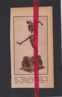 Trofee Voetbal Kampioenschap , Beeldhouwer Corbeels - Orig. Knipsel Coupure Tijdschrift Magazine - 1933 - Unclassified