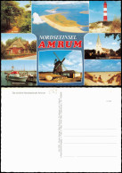 Ansichtskarte Insel Amrum Mehrbildkarte "Die Schöne Nordseeinsel Amrum" 1998 - Autres & Non Classés