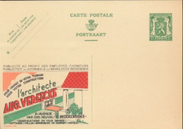 BELGIUM PPS 30C GREEN "SCEAU D'ETAT" SBEP 5 PUBLIBEL 226 VEREECKE ARCHITECTE UNUSED - Publibels