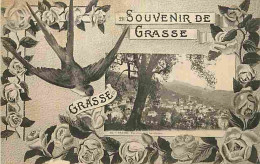 06 - Grasse - Souvenir De Grasse - Hirondelle - CPA - Voir Scans Recto-Verso - Grasse