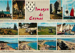 56 - Carnac - Multivues - Plages - Voiles - Blasons - Carte Neuve - CPM - Voir Scans Recto-Verso - Carnac