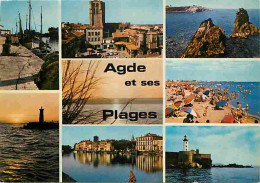 34 - Agde - Agde Et Ses Plages - Multivues - Scènes De Plage - CPM - Voir Scans Recto-Verso - Agde