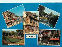 14 - Orbec - Multivues - Automobiles - Etat Pli Visible - CPM - Voir Scans Recto-Verso - Orbec