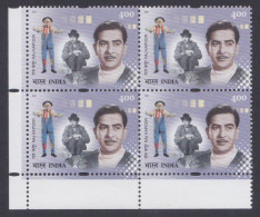 Inde India 2001 MNH Raj Kapoor, Actor, Bollywood, Cinema, Film, Movies, Films, Block - Neufs