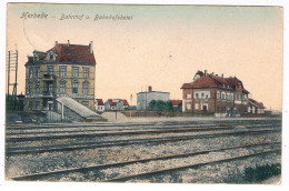 D-17209  WITTEN-HERBEDE : Bahnhof U. Bahnhofshotel ( Color) - Witten