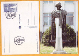 2005 Moldova Moldavie Moldau FDC Mihai Eminescu, Anenii  Noi  Bust - Moldova