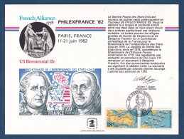 Etats Unis - FDC - Premier Jour - Carte Maximum - PhilexFrance 82 - 1982 - Maximum Cards