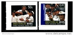 AUSTRALIA - 2007  AUSTRALIA WINS THE ASHES  SELF  ADHESIVE  SET MINT NH - Neufs