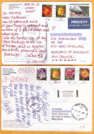 2013, 2014, Stamps Used , Postcards, To Moldova, Postcrossing, Germany, Nature, Flowers - Moldova