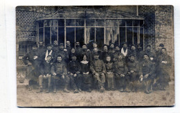 Carte Photo De Soldats Francais Blessée Au Combat Dans Un Hopital A L'arrière Du Front En 14-18 - Krieg, Militär