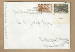 Los Vom 10.05   Briefumschlag Aus Saarbrücken 1935 Mit Leerfeld - Brieven En Documenten