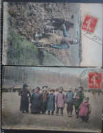 Chine Lot 2 Cpa Mauvais Etat  Dos - China