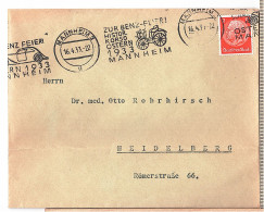 GERMANY COVER 1933 - Lettres & Documents