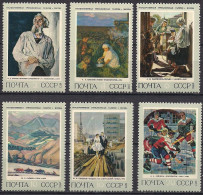 Russia USSR 1973 Soviet Painting. Mi 4146-51 - Unused Stamps