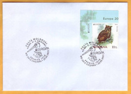 2021 Moldova Moldavie Private FDC EUROPA CEPT-2021  Owl, Fauna, Birds - Moldawien (Moldau)