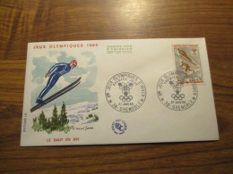 FDC - 1er Jour - France - 1969 - Grenoble - Jeux Olympiques - Le Saut à Ski - 1960-1969