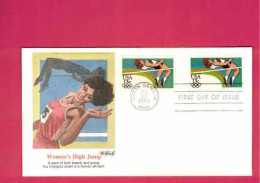 FDC De 1984 - USA EUAN - YT N° 1488 X 2 - Saut En Hauteur Femmes - Zomer 1984: Los Angeles